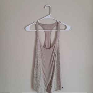 Guess Beige Lace Tank Top